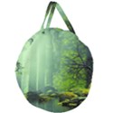Trees Forest Artwork Nature Beautiful Landscape Giant Round Zipper Tote View1