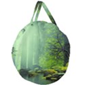 Trees Forest Artwork Nature Beautiful Landscape Giant Round Zipper Tote View2