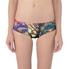 Psychedelic Funky Trippy Classic Bikini Bottoms by Sarkoni