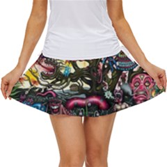 Psychedelic Funky Trippy Women s Skort by Sarkoni