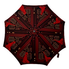 Technology Computer Circuit Hook Handle Umbrellas (small) by Sarkoni