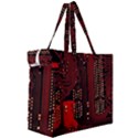 Technology Computer Circuit Canvas Travel Bag View3