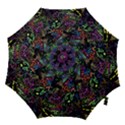 Trippy Dark Psychedelic Hook Handle Umbrellas (Large) View1