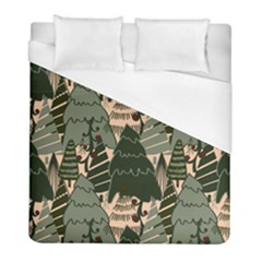 Christmas Vector Seamless Tree Pattern Duvet Cover (full/ Double Size) by Sarkoni