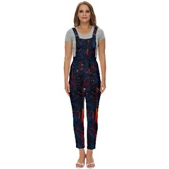 Architecture City Pixel Art Women s Pinafore Overalls Jumpsuit by Sarkoni