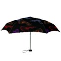 Vector Aquarium Guppies Seamless Fish Pattern With Black Background Mini Folding Umbrellas View3