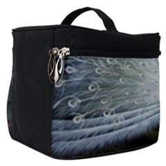 Canvas Oil Painting Two Peacock Make Up Travel Bag (small) by Grandong