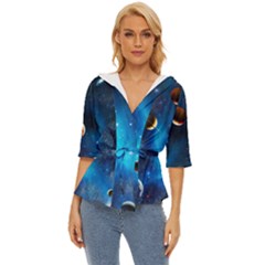 3d Universe Space Star Planet Lightweight Drawstring Hooded Top by Grandong