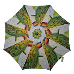Peacock Art Hook Handle Umbrellas (medium) by Grandong