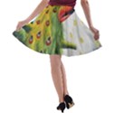 Peacock Art A-line Skater Skirt View2