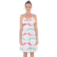 Halloween Pattern Ruffle Detail Chiffon Dress by Ndabl3x