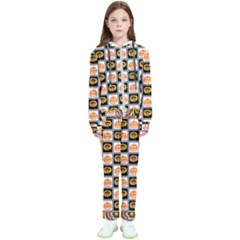 Chess Halloween Pattern Kids  Tracksuit by Ndabl3x