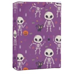 Skull Halloween Pattern Playing Cards Single Design (rectangle) With Custom Box by Ndabl3x