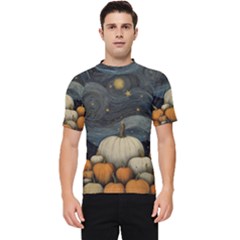 Pumpkin Halloween Men s Short Sleeve Rash Guard by Ndabl3x