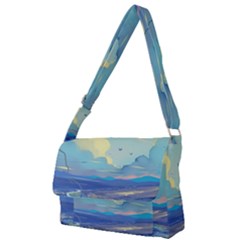 Digital Art Fantasy Landscape Full Print Messenger Bag (l) by uniart180623