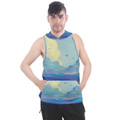 Digital Art Fantasy Landscape Men s Sleeveless Hoodie by uniart180623