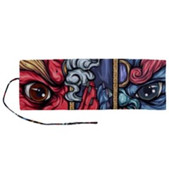Japan Art Aesthetic Roll Up Canvas Pencil Holder (m) by Sarkoni