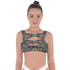Digital Art Triangle Pattern Texture Mosaic Bandaged Up Bikini Top by Grandong