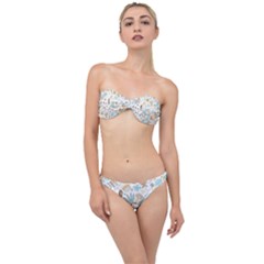 Pattern Flower Leaves, Classic Bandeau Bikini Set by Grandong