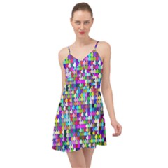 Texture Colorful Abstract Pattern Summer Time Chiffon Dress by Grandong