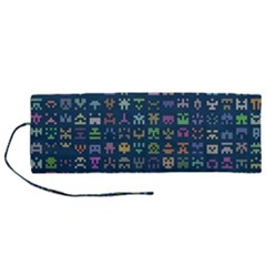 Procedural Generation Digital Art Pattern Roll Up Canvas Pencil Holder (m) by Grandong