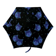 Vector Illustration Of Cat Animal Face Pattern Mini Folding Umbrellas by Ndabl3x