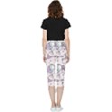Cartoon Cat Cute Animal Kawaii Pastel Pattern Inside Out Lightweight Velour Capri Leggings  View4