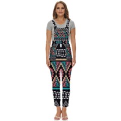 Aztec Wallpaper Women s Pinafore Overalls Jumpsuit by nateshop