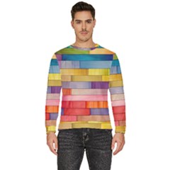 Rainbow Wood Men s Fleece Sweatshirt by zappwaits