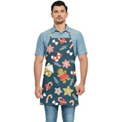 New Year Christmas Winter Pattern Kitchen Apron by Grandong
