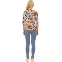 Boho Flowers Seamless Patternn Lightweight Drawstring Hooded Top View4