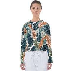 Tropical Leaf Women s Slouchy Sweat by Jack14