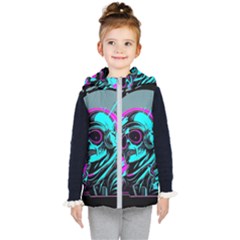 Aesthetic Art  Kids  Hooded Puffer Vest by Internationalstore