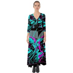 Aesthetic Art  Button Up Boho Maxi Dress by Internationalstore