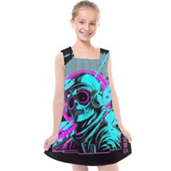 Aesthetic Art  Kids  Cross Back Dress by Internationalstore