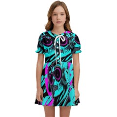 Aesthetic Art  Kids  Sweet Collar Dress by Internationalstore