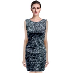 Ceramics Broken  Sleeveless Velvet Midi Dress by Internationalstore