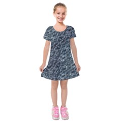 Ceramics Broken  Kids  Short Sleeve Velvet Dress by Internationalstore