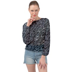 Ceramics Broken  Banded Bottom Chiffon Top by Internationalstore