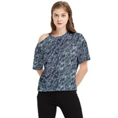 Ceramics Broken  One Shoulder Cut Out T-shirt by Internationalstore