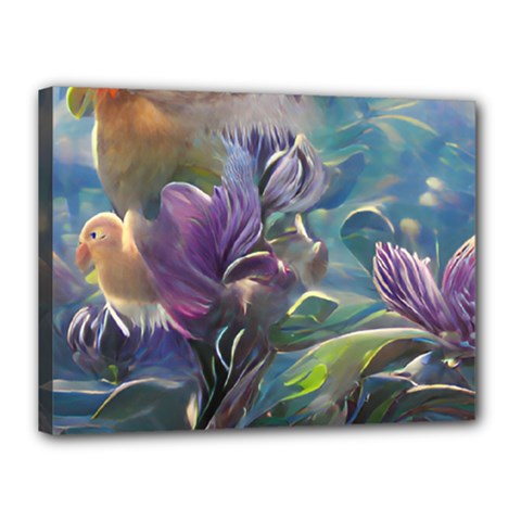 Abstract Blossoms  Canvas 16  X 12  (stretched) by Internationalstore