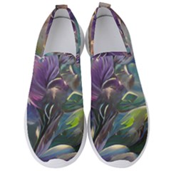 Abstract Blossoms  Men s Slip On Sneakers by Internationalstore