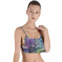 Abstract Blossoms  Layered Top Bikini Top  View1