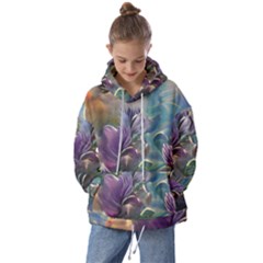 Abstract Blossoms  Kids  Oversized Hoodie by Internationalstore