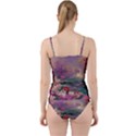 Abstract Flowers  Cut Out Top Tankini Set View2