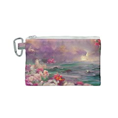 Abstract Flowers  Canvas Cosmetic Bag (small) by Internationalstore