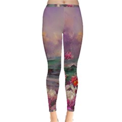 Abstract Flowers  Inside Out Leggings by Internationalstore