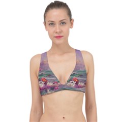 Abstract Flowers  Classic Banded Bikini Top by Internationalstore