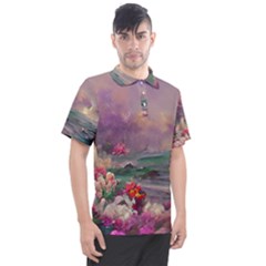 Abstract Flowers  Men s Polo T-shirt by Internationalstore