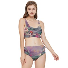 Abstract Flowers  Frilly Bikini Set by Internationalstore